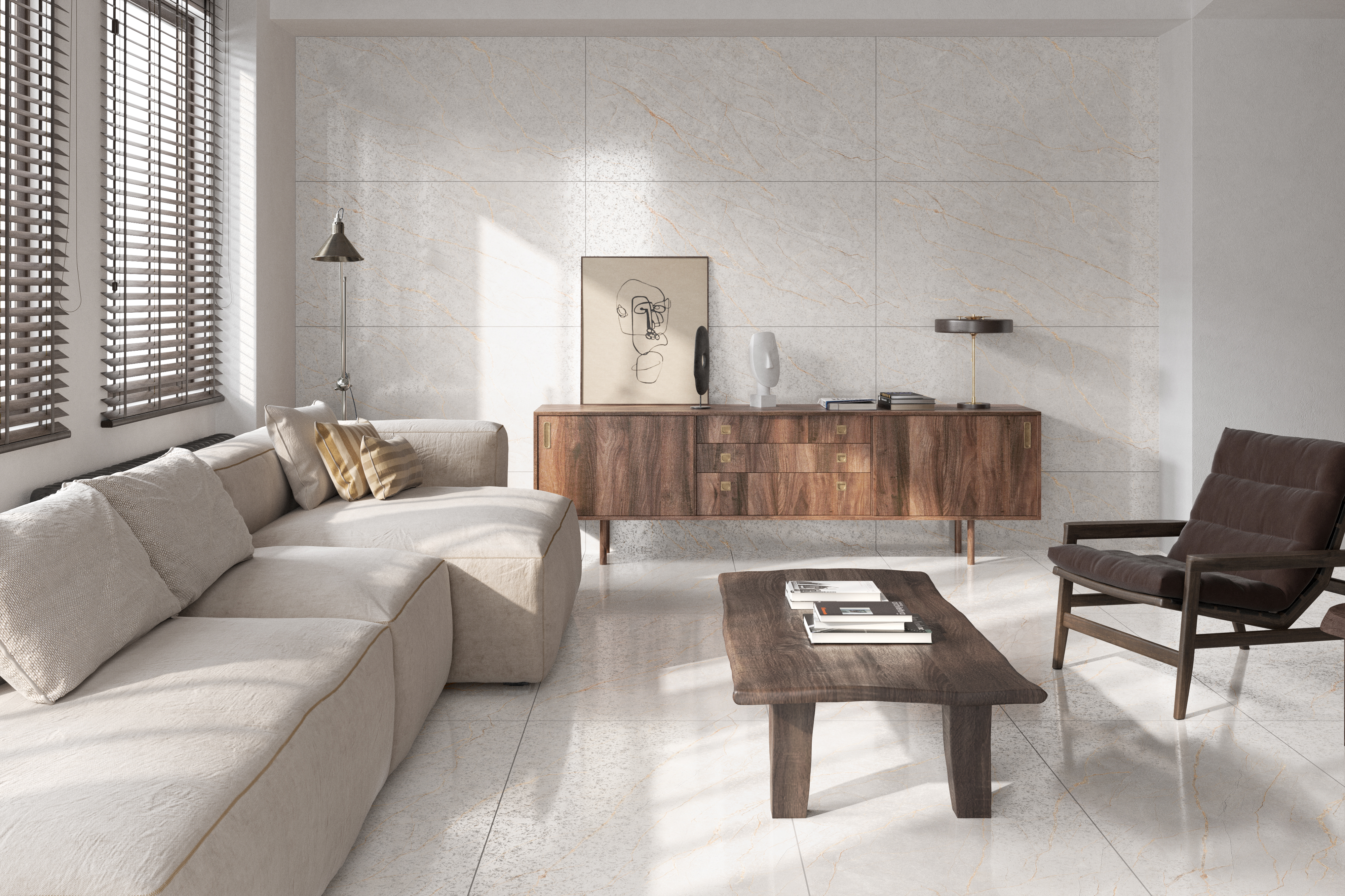 5 креативных способов применения керамогранита в интерьере.